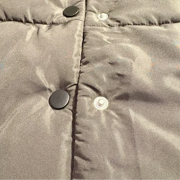 NWT Entro Black Puffer Vest with Puff Sleeves Size Medium - Picture 6 of 9